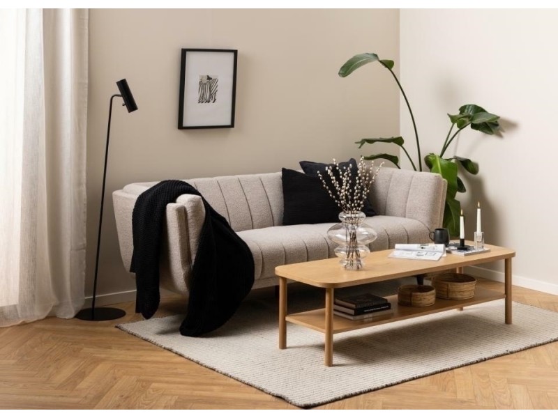 Sofa Tampa trzyosobowa beżowa Monza 60 - ACTONA